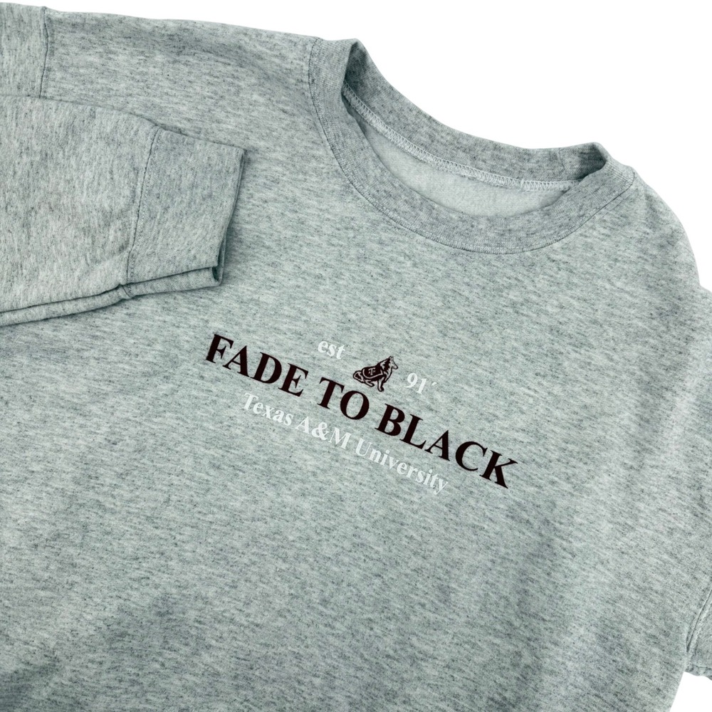 Texas A&M University‎ Fade to Black Dance Team Hip Hop Sweatshirt Gray Women's